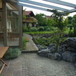 Garten- und Landschaftsbau Peter Oskar in Reithofen - Garten Terasse Überdacht Glas Steine